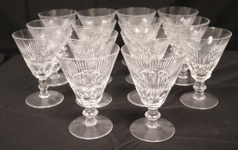 Set Of Fine Waterford Crystal Glasses Including 14 Water Goblets