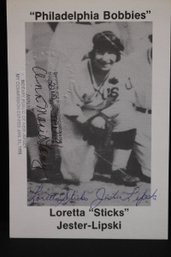 Loretta 'Sticks' Jester-Lipski Collector's Photo Print With A Signature And Notary Information
