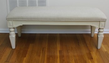 Universal Furniture Creamy White Upholstery Large Bench