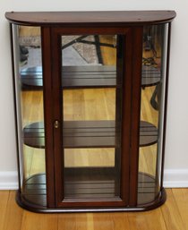 The Bombay Company Curved Glass Curio Cabinet