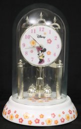 Disney Minnie Mouse Floral Dome Anniversary Clock