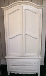 Vintage French Style Painted Armoire