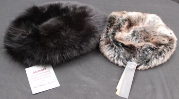 Vintage Beret-Style Fur Hats
