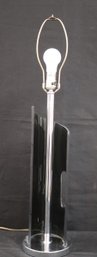 Vintage Mid Century Modern Acrylic And Chrome Table Lamp - MCM
