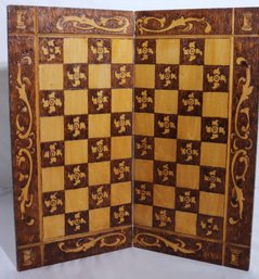 Vintage Pyrography Art Folding Gameboard