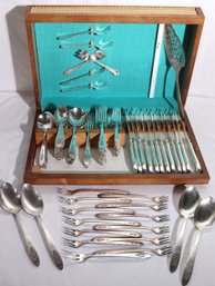 Set Of Vintage Rogers Bros Flatware Set For 12