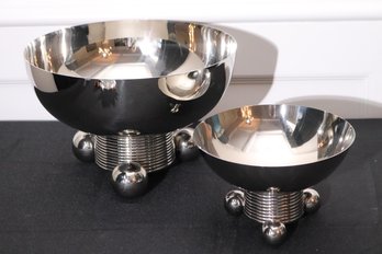 Set Of Contemporary Footed Serving Bowls From Global Views