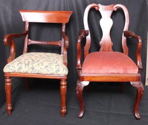 Pair Of Vintage Larger Doll Size Toy Chairs/Or Salesman Samples