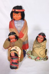 Vintage Navajo Native American Skookum Dolls