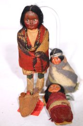 Vintage Navajo Native American Skookum Dolls