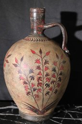 Large Pottery Jug Hand Made By Nicol Tsolis A Copy From The Minoan Period 1500 BC, Approx. 10 X 16 Inches