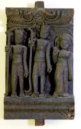 Vintage India Nepal Importers Inc Carved Wood  Sculptures