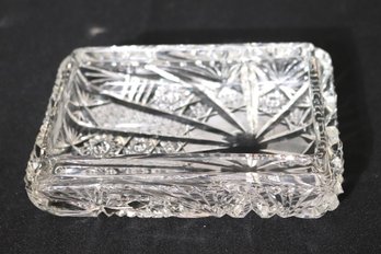 Beautiful Cut Crystal Trinket Box