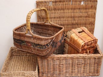 Assorted Wicker Baskets