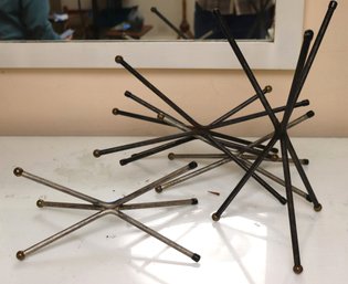 Vintage MCM Metal Abstract Sculpture