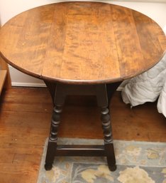 Vintage Wood Drop Leaf Table
