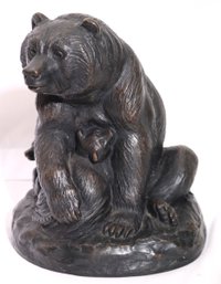 Cast Bronze Bear Sculpture By Joseph Boulton Limited Edition Numbered Out Of 540