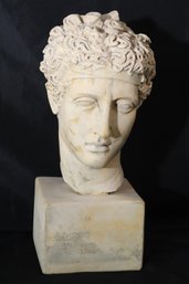 1988 HSE PT Inc.  Plaster Figural Bust Of A Roman Athlete With A Coated Ceramic Layer