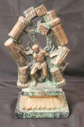 Agustin De La Herran Limited Edition 9/300 Patinated Bronze Religious Sculpture