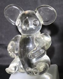 Signed Art Glass Koala Bear 6- Inch Tall