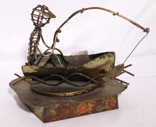 Handcrafted Fisherman Music Box Playing Moon River