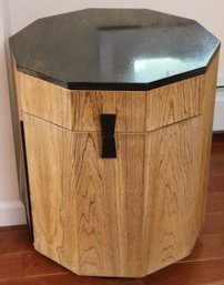 Vintage Harvey Probber Designed MCM Octagonal Bar Style Cabinet/side Table, Contents Not Included