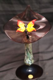 Peter Bohm- Casper Mundgeblassen Hand Blown Art Glass Floral Vase