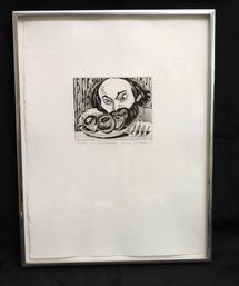 Cezanne Red Groom 76 Signed Lithograph 34/40 In The Frame With Seal On Paper