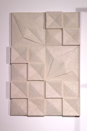 Contemporary Volcanic Ash Tile Wall Art Measures Approximately 24 X 36 Inches Tall.