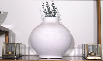 Stylish CB2 Vase And Candle Holders