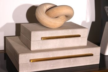 Home Decor Includes Decorative Boxes And Wooden Knot