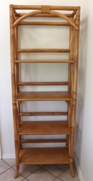 Vintage Rattan Shelf/ Etagere In Good Clean Condition