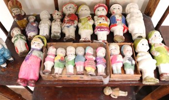 Collection Of Assorted Japanese Porcelain Bisque Miniatures