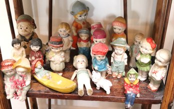 Collection Of Japanese Porcelain Bisque Miniatures
