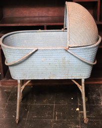 Vintage Authentic Wicker Bassinet