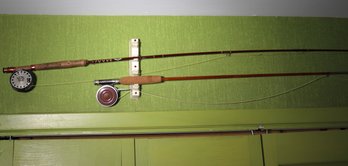 Fly Fishing Rods - Fenwick N201262 AFTMA Fly Line No. 6 With Martin Fishing Reel And Wright Macgill Reel