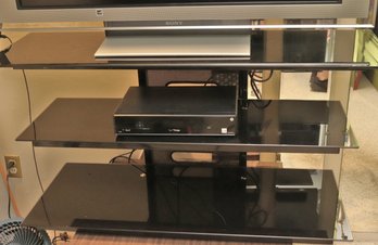 Bello Tempered Glass Contemporary Media Stand