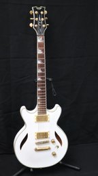 Dean Del Sol Semi Hollow Electric Guitar With Sunburst Mother Of Pearl Inlaid Accents Model D 20101298
