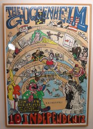 Red Grooms Artist Proof 17/20 The Guggenheim 10 Independents Approx. 28 X 40 Inches