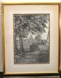 Vintage Framed Etching