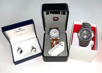 Two New Mens Watches: Nixon 100-meter Water Resistant, And Wenger Swiss Military
