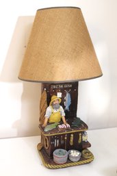 Vintage Fisherman Table Lamp