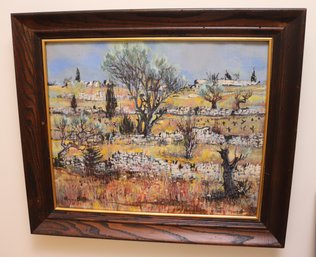 Maurice Buffet Framed Abstract Landscape Painting