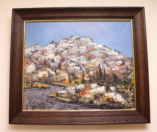 Maurice Buffet Framed Abstract Landscape Painting