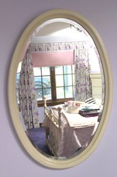Oval Wall Mirror Measures Approximately 25 Inches X 37 Inches