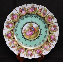 Lovely JKW Carlsbad Bavaria Courting Couple Decorative Plate