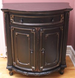 Habersham Oxfordshire Commode With Drawer In A Rustic/Distressed Black Finish