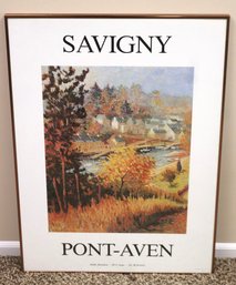 Framed Jean Paul Savigny Art Exhibition Poster