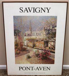 Framed Jean Paul Savigny Art Exhibition Poster