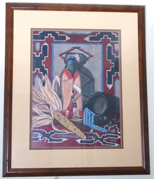 Native American Print, Whispers Of The Past By Artist, Judith Durr.